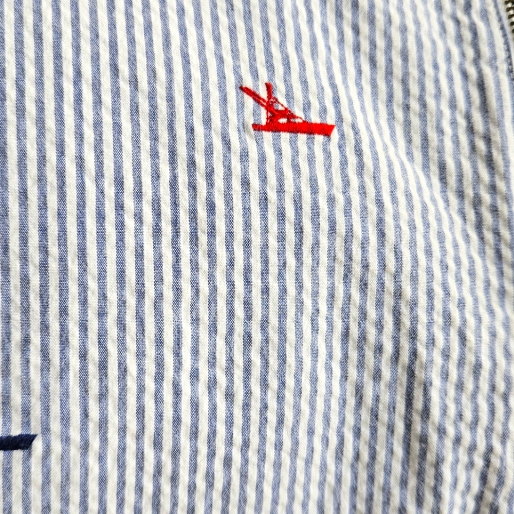 NEW Vineyard Vines Blue and White Striped Kids Shorts - Picture 12 of 12